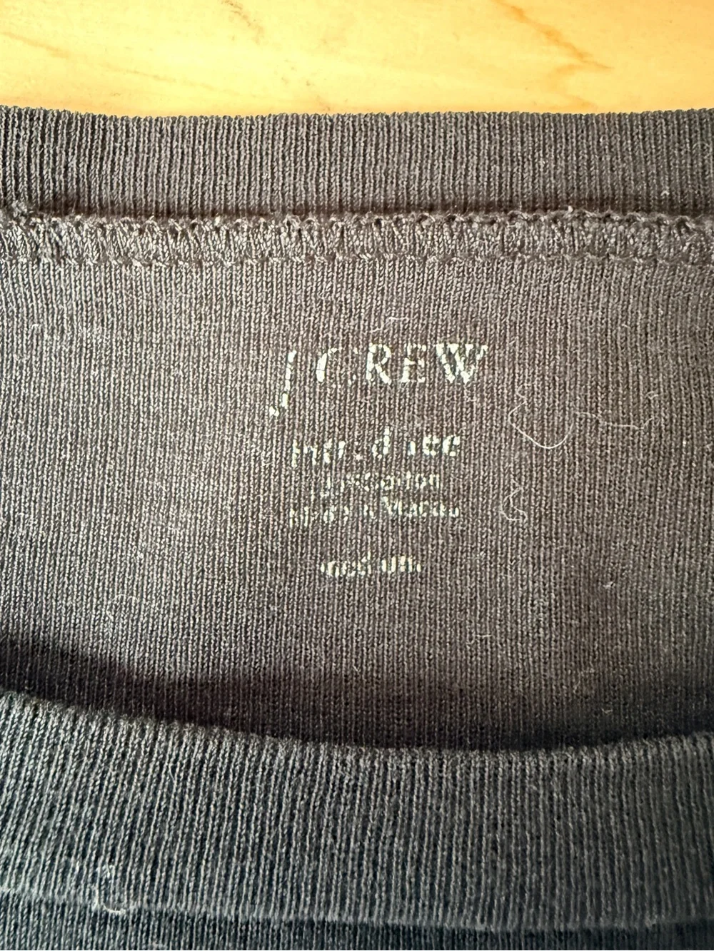 J. Crew Classic Black fitted Long Sleeve Tee - Medium